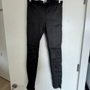 HELMUT LANG coated skinnies — Size 6
